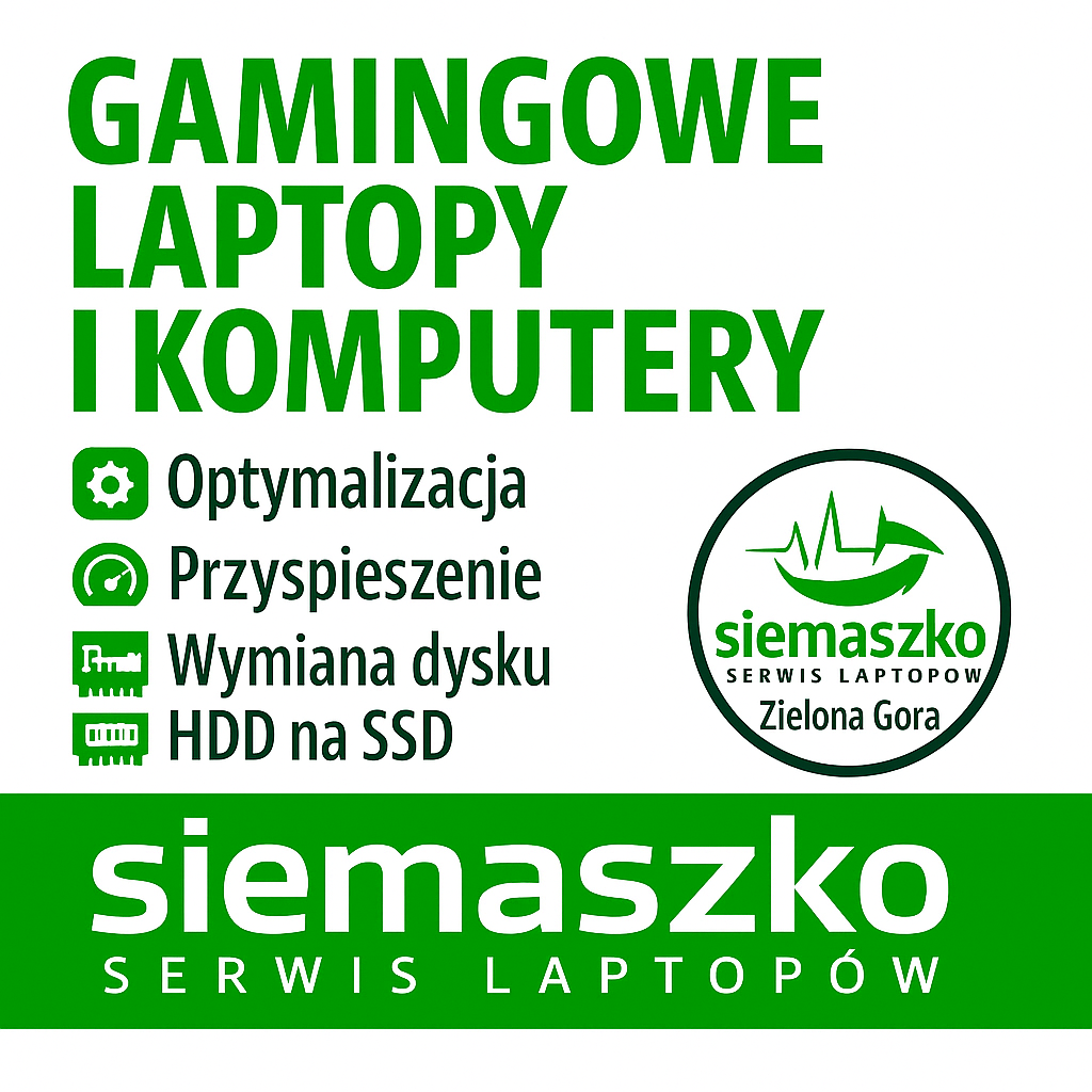 Naprawa laptopów i komputerów gamingowych – serwis sprzętu dla graczy w Zielonej Górze