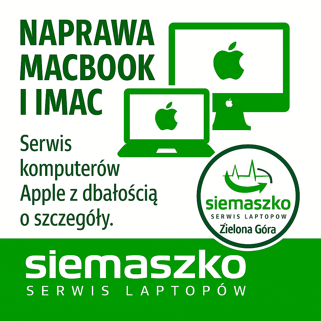 Serwis iMac Zielona Góra – diagnostyka, naprawa i modernizacja komputerów Apple