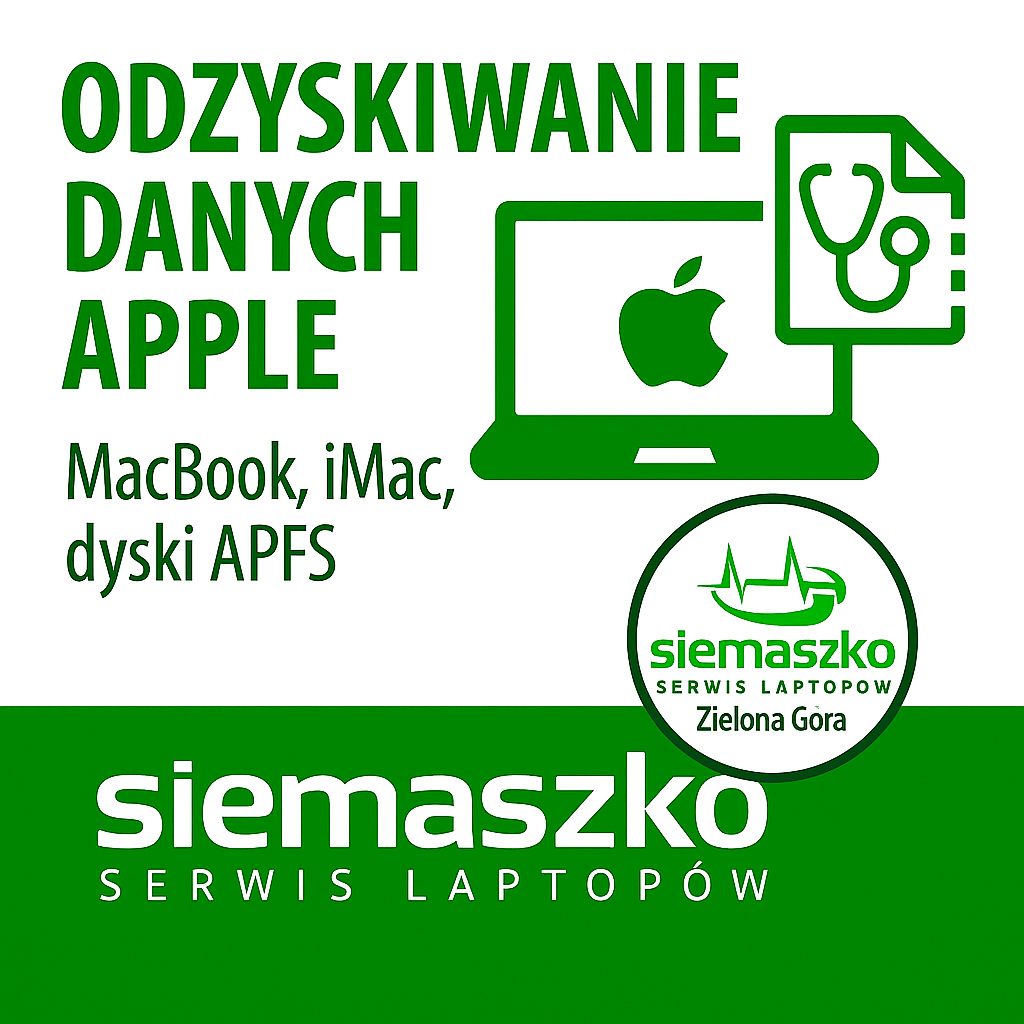 Odzyskiwanie danych z MacBook i iMac – Zielona Góra